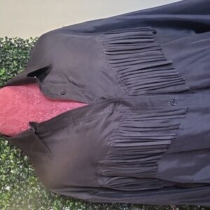 Black Fringe Men's Shirt